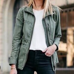 Madewell Olive Green Women's Utility Jacket Army Jacket Lightweight Casual